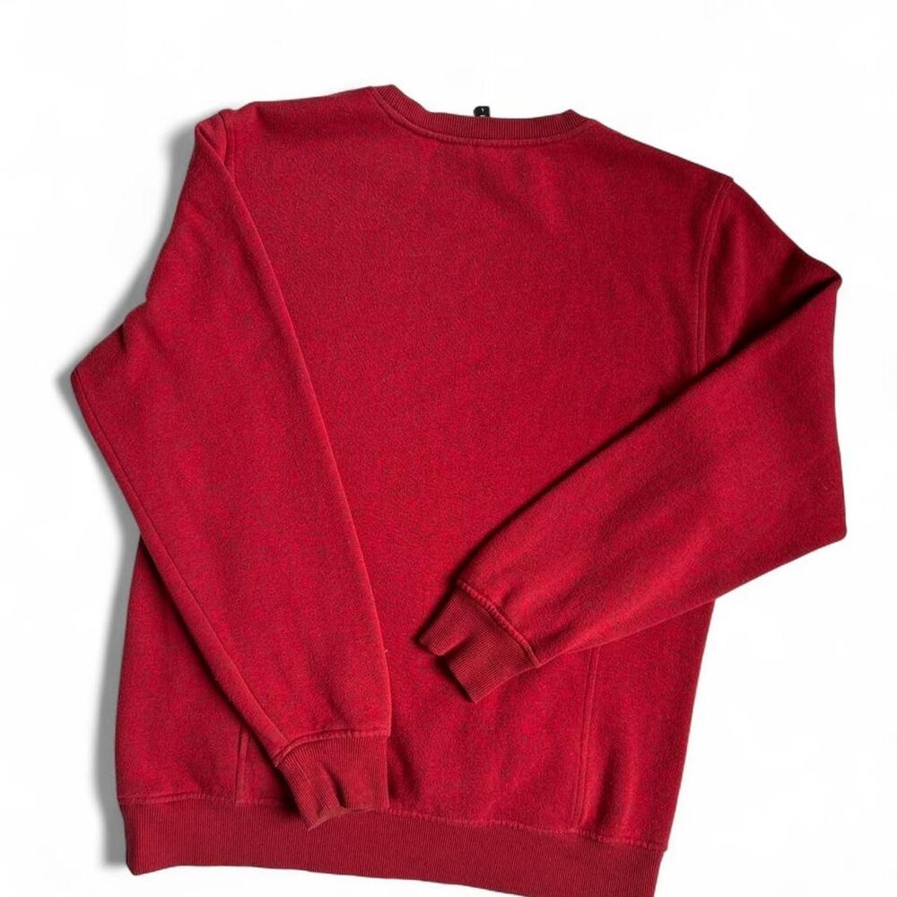 Red RVCA Logo Crewneck Sweatshirt Large - Picture 3 of 5